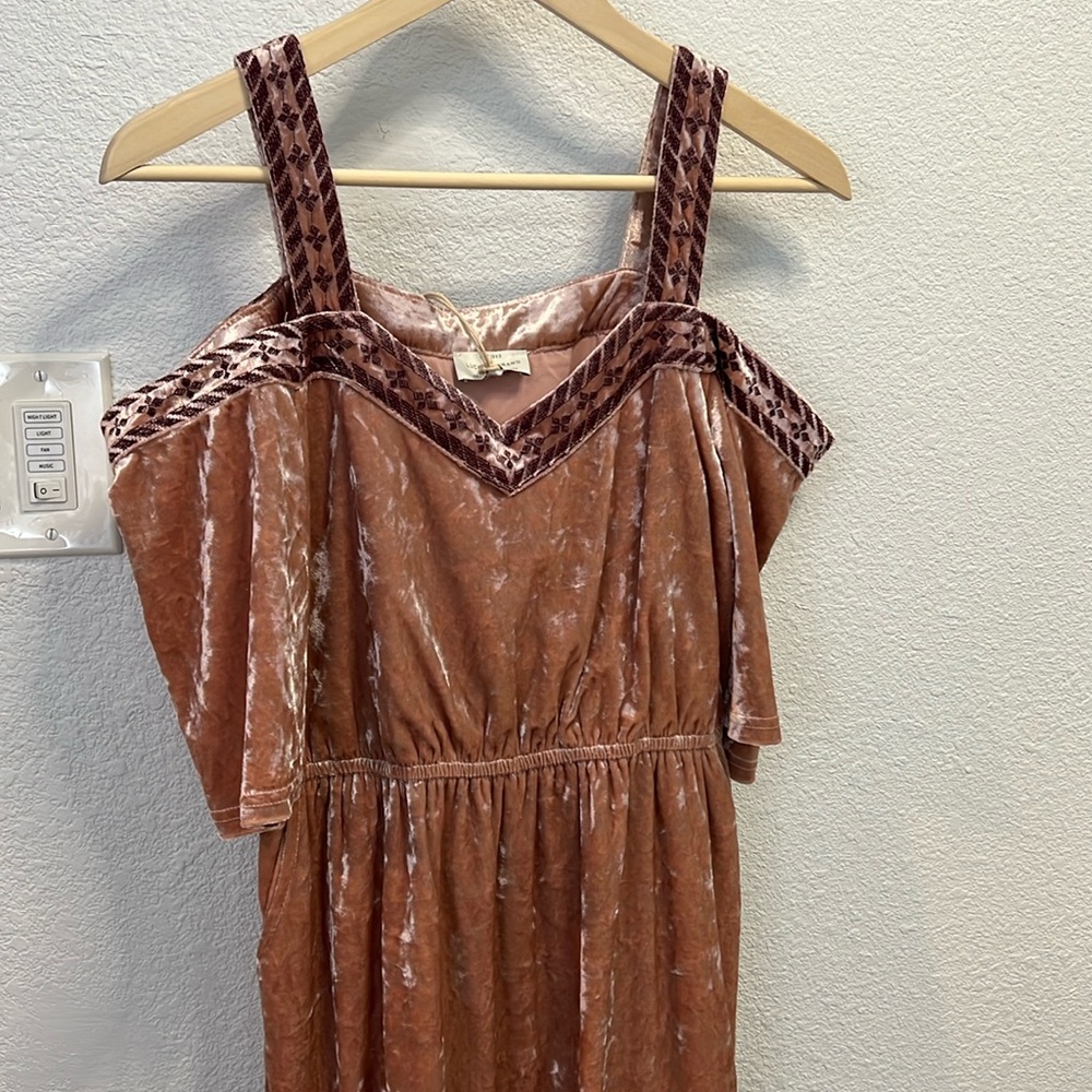 Lucky Brand - Rose Gold/Pink Velvet dress